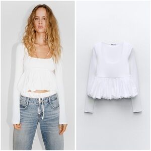 Zara Peplum Top